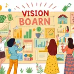 Connect your vision board to financial goals