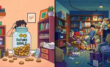 Recognize the difference between saving and hoarding