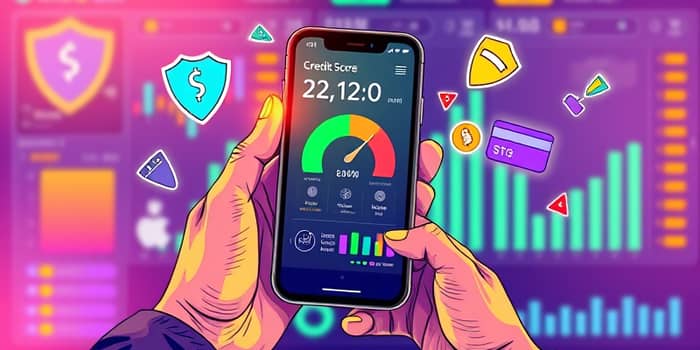 Monitor credit score updates via bank-issued credit tools