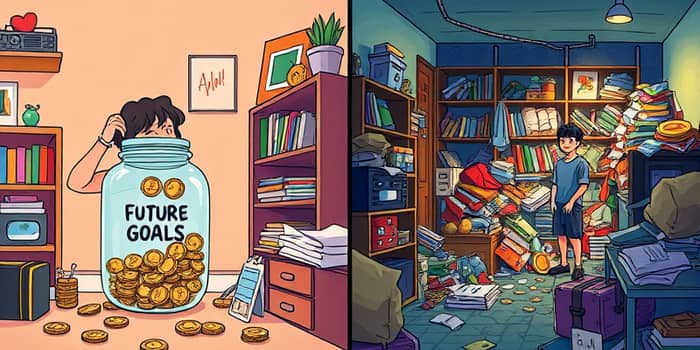 Recognize the difference between saving and hoarding