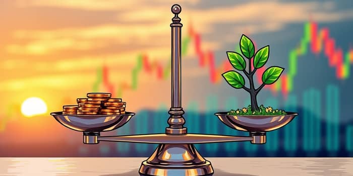 Blend fixed income and equities for risk balance
