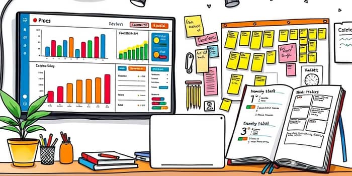 Use visual tools to track progress and stay motivated